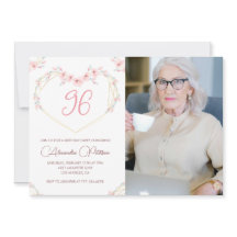 Elegant Modern Boho Floral Foto 96. Geburtstag
