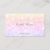 Elegant Modern Bokeh Ombre Visitenkarte (Vorderseite)