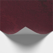 Elegant Modern Burgundy Floral Pattern Geschenkpapier (Ecke)