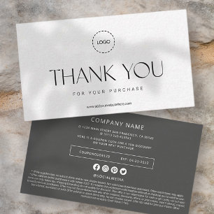 Elegant Modern Business Promo Coupon Ad Kampagne Mitteilungskarte