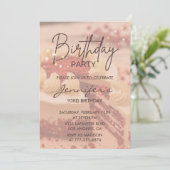 Elegant Modern Cake Sparkle 93. Einladung (Stehend Vorderseite)