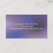 Elegant Modern Cake Sweets,Cupcake Purple Visitenkarte (Rückseite)