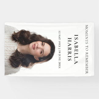 Elegant Modern Celebration of Life Design Banner