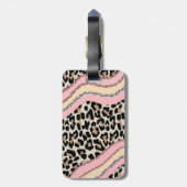 Elegant Modern Cheetah  Gepäckanhänger (Rückseite vertikal)