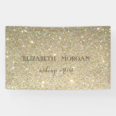 Elegant Modern Chic Glittery Bokeh, Banner (Horizontal)