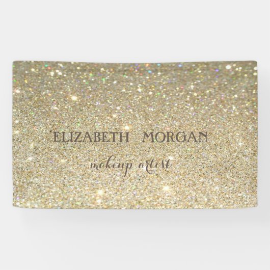 Elegant Modern Chic Glittery Bokeh, Banner (Horizontal)