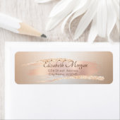 Elegant Modern,Chic Roségold-Pinselstrich (Insitu)