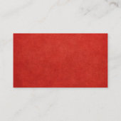 Elegant Modern Chic Rot und Gold Visitenkarte (Rückseite)