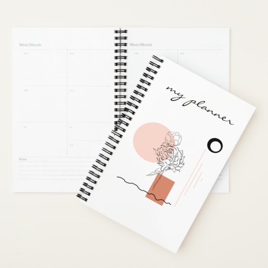 Elegant Modern Chic Simple Abstrakt Geometric Planer (Anzeige)