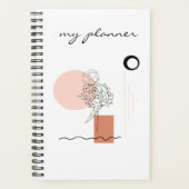 Elegant Modern Chic Simple Abstrakt Geometric Planer (Vorderseite)