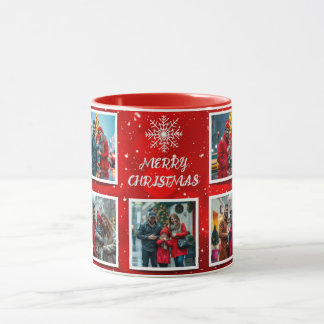 Elegant Modern Christmas Family Photo Design Tasse