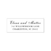 Elegant Modern Classic Wedding Gummistempel (Prägung)