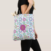 Elegant modern colorful pink dot flower pattern tasche (Von Nahem)