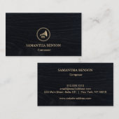 Elegant Modern Composer Arranger Music Musician  Visitenkarte (Vorne/Hinten)