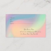 Elegant Modern Confetti Chic Holographic Rabattkarte (Rückseite)