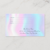 Elegant Modern Confetti Shiny Holographic Rabattkarte (Rückseite)