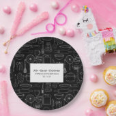 Elegant Modern Cooking Party Chef Birthday Party Pappteller (Party)