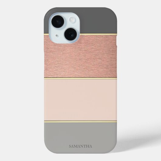 Elegant modern cool gestreift Case-Mate iPhone hülle (Rückseite)