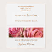 Elegant Modern Copper Custom Photo Template  Visitenkarten (Außenseite Aufgefaltet)