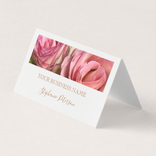 Elegant Modern Copper Custom Photo Template  Visitenkarten (Vorderseite)