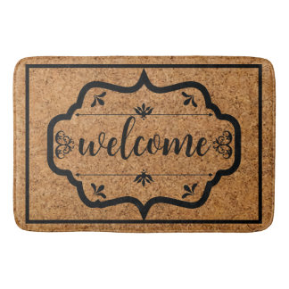Elegant Modern Custom Decorated welcome Badematte
