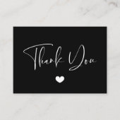 Elegant & modern Danke für die Beipackkarte Visitenkarte (Vorderseite)