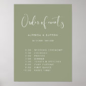 Elegant Modern Design Hochzeit Poster (Vorne)