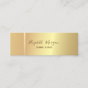 Elegant Modern Einfach, Goldener Streifen, Minimal Mini Visitenkarte