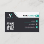 Elegant Modern einfach Visitenkarte (Rückseite)