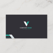 Elegant Modern einfach Visitenkarte (Vorderseite)