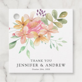 Elegant Modern Floral Classic Geschenkanhänger