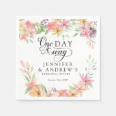 Elegant Modern Floral Classic | Rehearsal Dinner Serviette (Vorderseite)