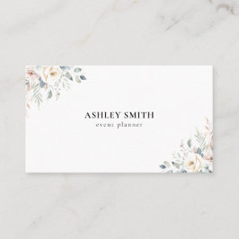 Elegant Modern Floral Visitenkarte