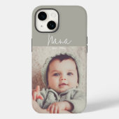 Elegant Modern Foto Nana iPhone Case (Rückseite)