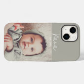 Elegant Modern Foto Nana iPhone Case (Rückseite (Horizontal))