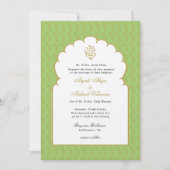 Elegant Modern Ganesh Indianerhochzeit Einladung (Vorderseite)