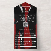 Elegant Modern Gay Men Wedding All In One Einladung (Innen)