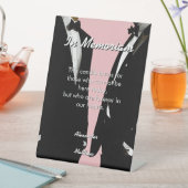 Elegant Modern Gay Men Wedding Rainbow In Memoriam Sockelschild (In Situ)