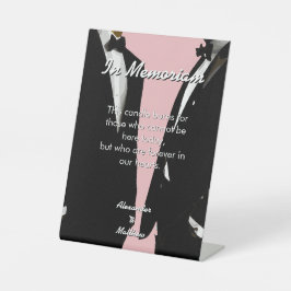 Elegant Modern Gay Men Wedding Rainbow In Memoriam Sockelschild