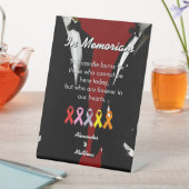 Elegant Modern Gay Men Wedding Rainbow In Memoriam Sockelschild (In Situ)