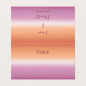Elegant Modern Gay Men Wedding Rainbow Place Cards (Außenseite Aufgefaltet)