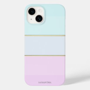 Elegant modern gestreift, Ombre Case-Mate iPhone 14 Hülle