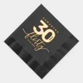 Elegant Modern Girly 30 und Kokett Servietten Mit Folie (Rechts)