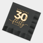 Elegant Modern Girly 30 und Kokett Servietten Mit Folie (Links)