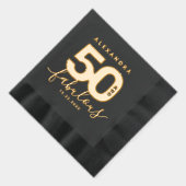 Elegant Modern Girly 50 und fabelhaft Servietten Mit Folie (Rechts)