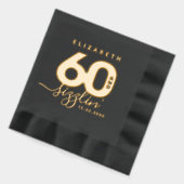 Elegant Modern Girly 60 und Sizzlin' Servietten Mit Folie (Links)
