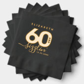 Elegant Modern Girly 60 und Sizzlin' Servietten Mit Folie (Insitu (Gestapelt))