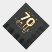 Elegant Modern Girly 70 und Sassy Servietten Mit Folie (Rechts)