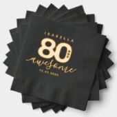 Elegant Modern Girly 80 und Phantastisch Servietten Mit Folie (Insitu (Gestapelt))