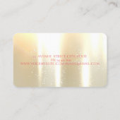 Elegant Modern Girly Funny, Flamingos Visitenkarte (Rückseite)